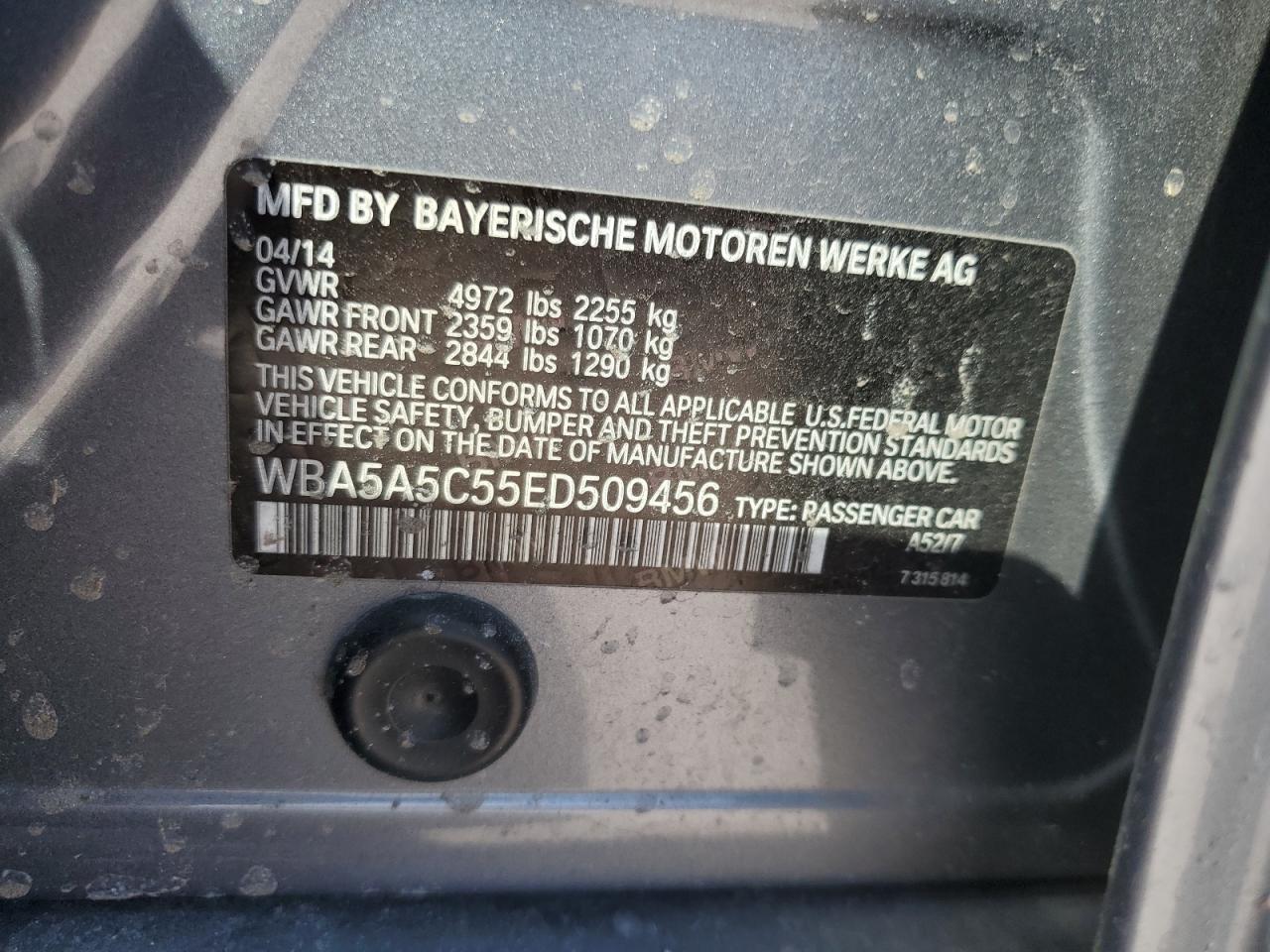 2014 BMW 528 I - zdjęcie 12
