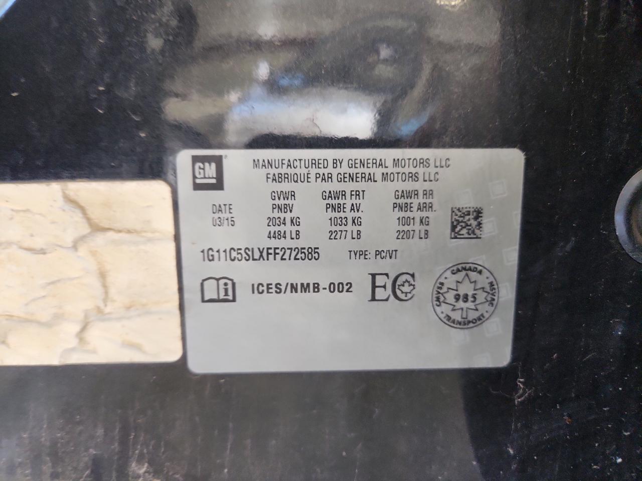 2015 Chevrolet Malibu 1Lt - zdjęcie 12