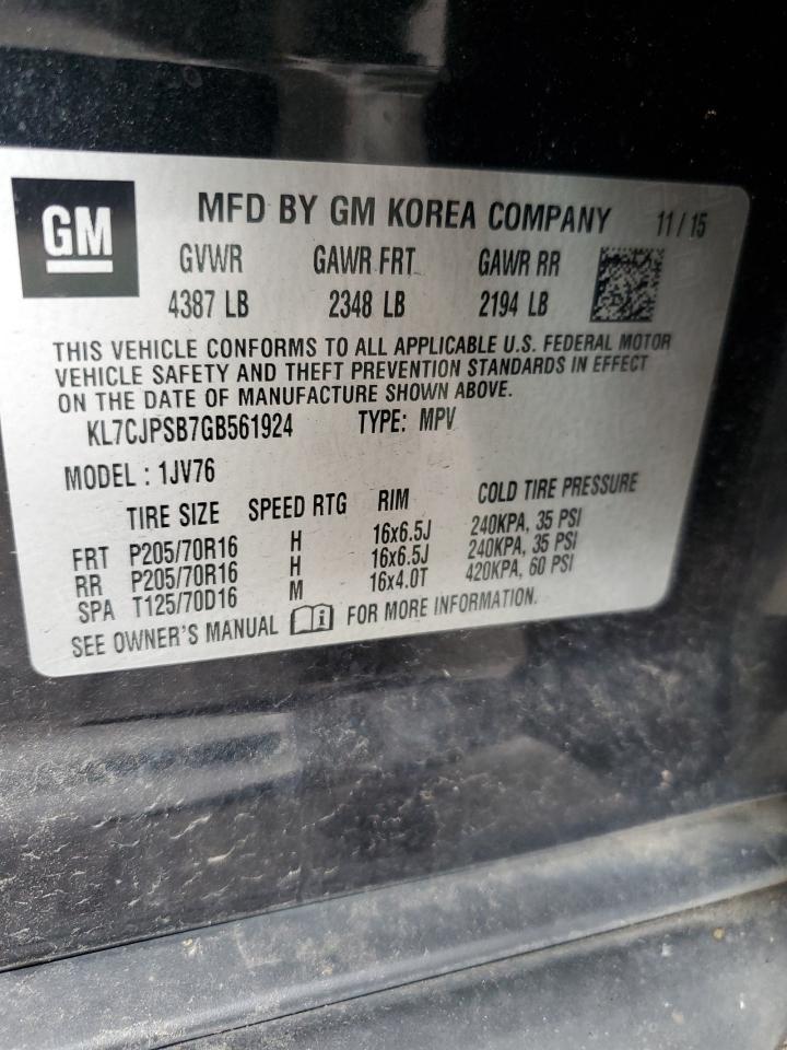 2016 Chevrolet Trax - zdjęcie 13