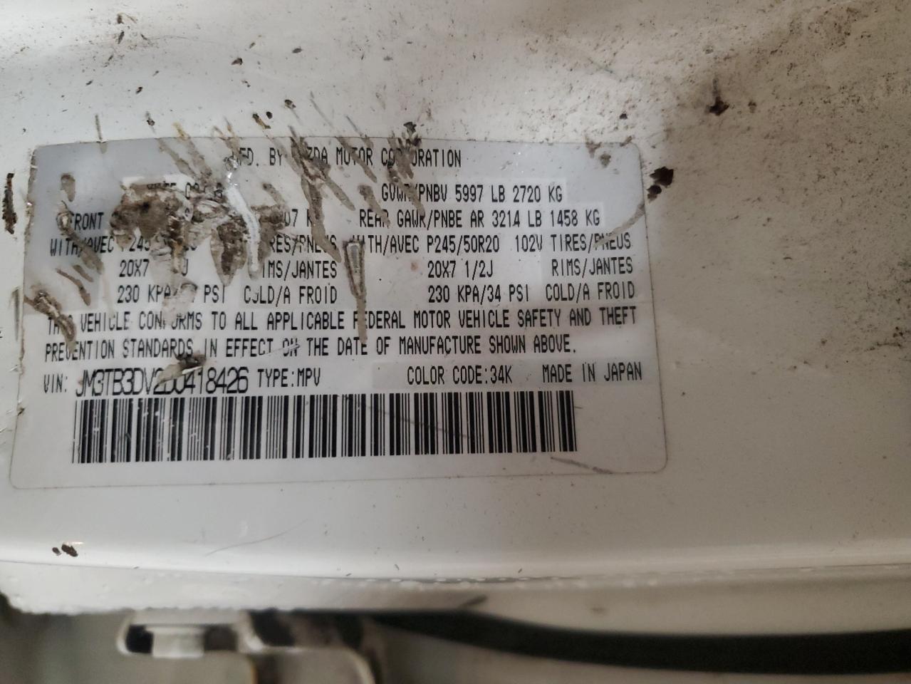 2013 Mazda CX-9 - zdjęcie 14