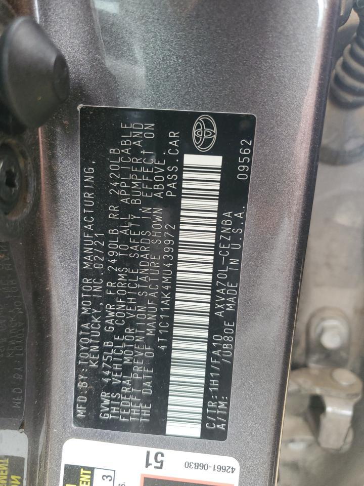 2021 Toyota Camry - zdjęcie 12