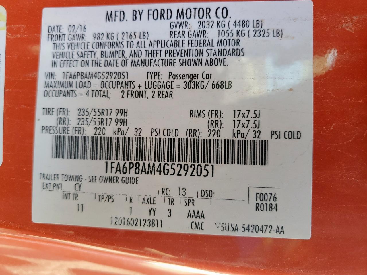 2016 Ford Mustang - zdjęcie 12