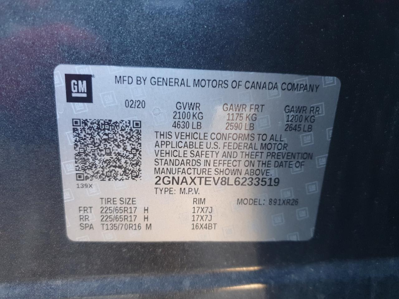 2020 Chevrolet Equinox Lt - zdjęcie 13