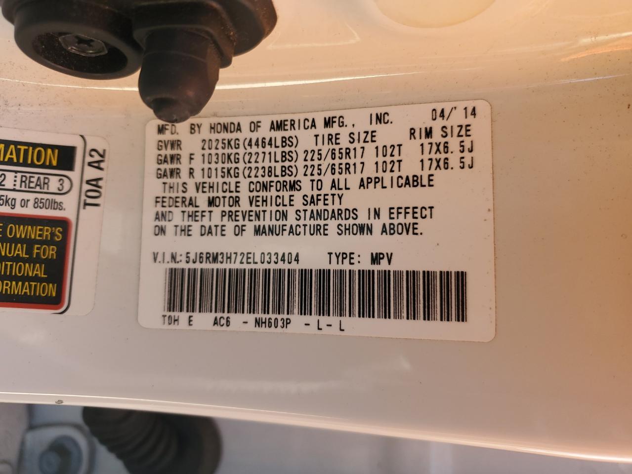 2014 Honda CR-V - zdjęcie 13