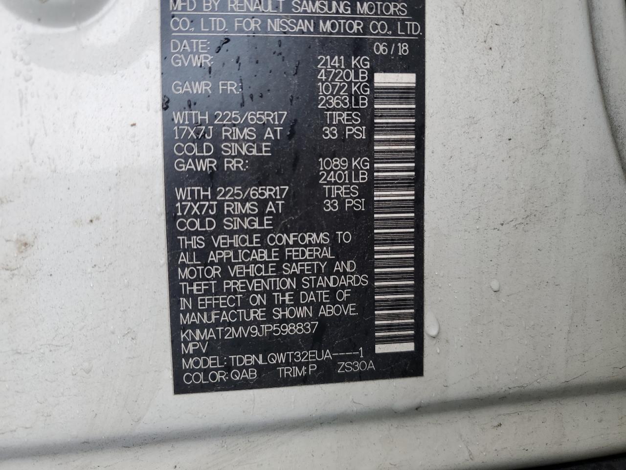 2018 Nissan Rogue S - zdjęcie 13