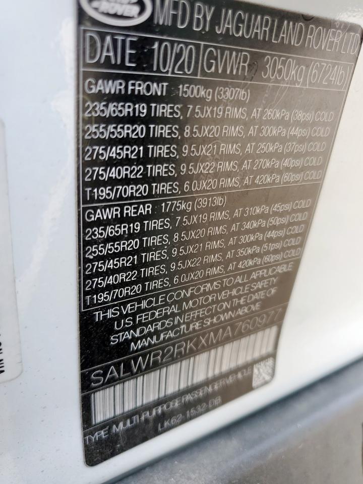 2021 Land Rover Range Rover Sport Hse Silver Edition - zdjęcie 12