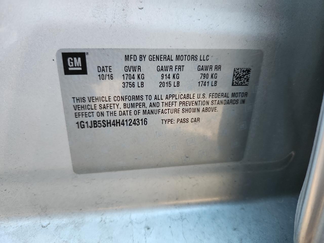 2017 Chevrolet Sonic Ls - zdjęcie 13