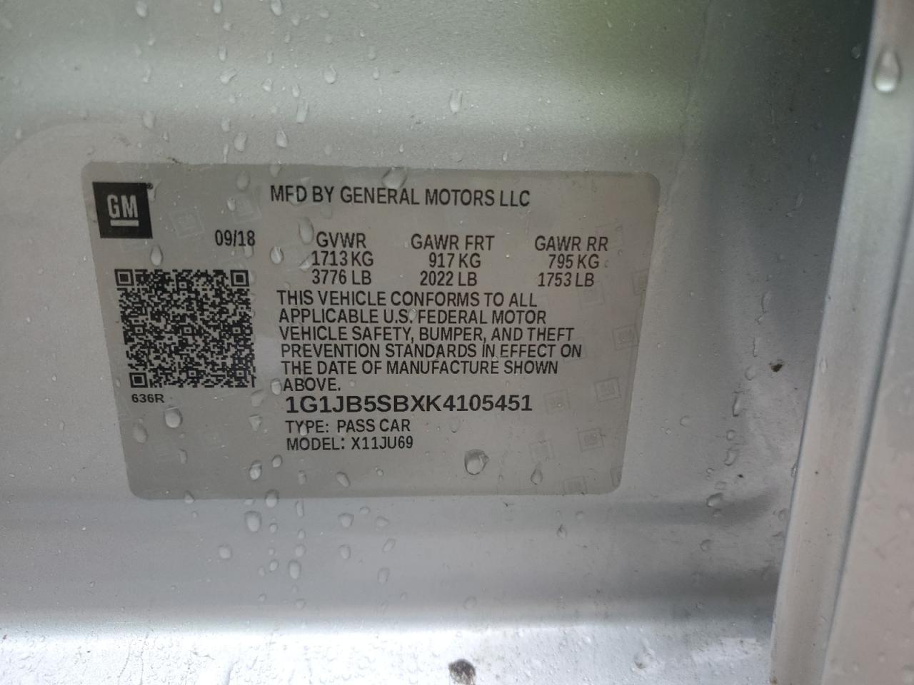 2019 Chevrolet Sonic Ls - zdjęcie 12