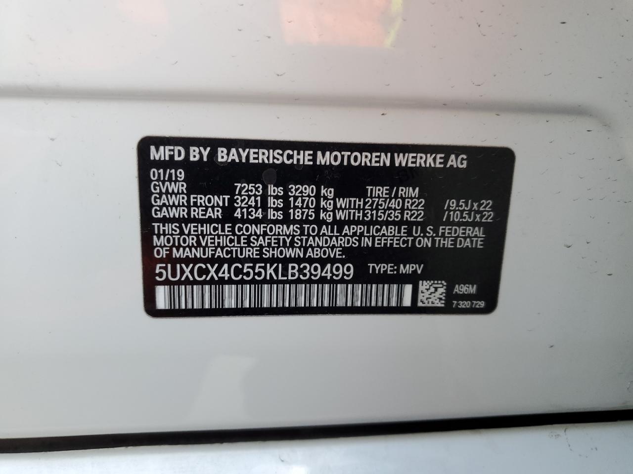 2019 BMW X7 xDrive50I - zdjęcie 13