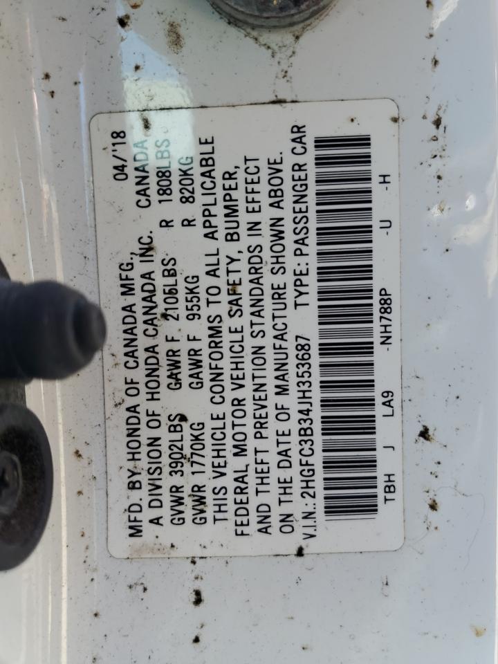 2018 Honda Civic Ex - zdjęcie 12