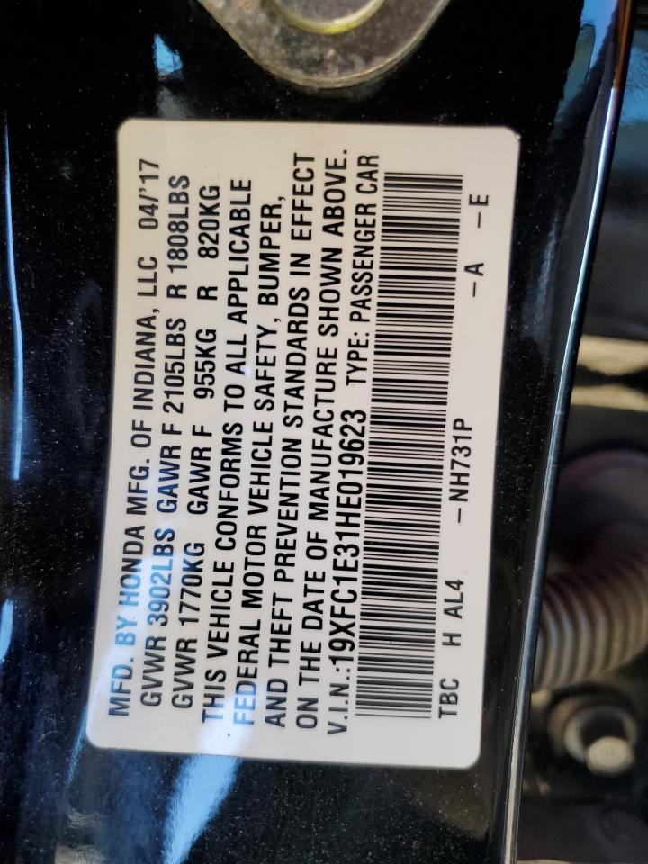 2017 Honda Civic Ex - zdjęcie 12