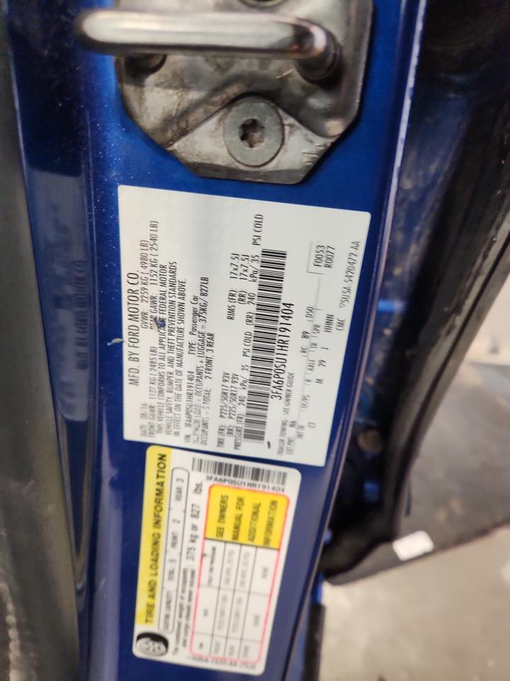 2017 Ford Fusion Titanium Phev - zdjęcie 12