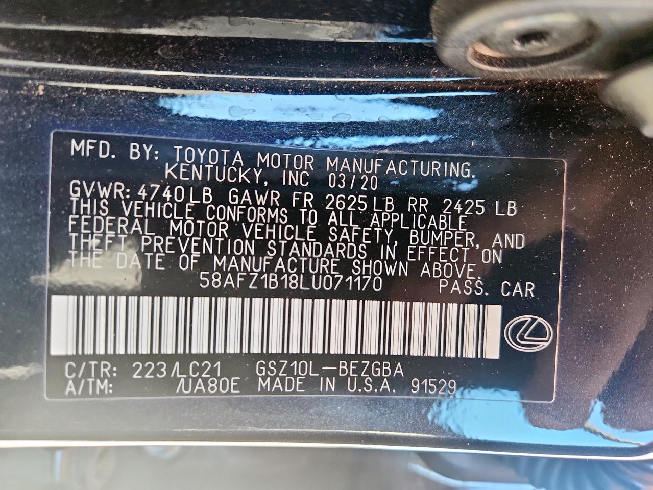 2020 Lexus ES - zdjęcie 12