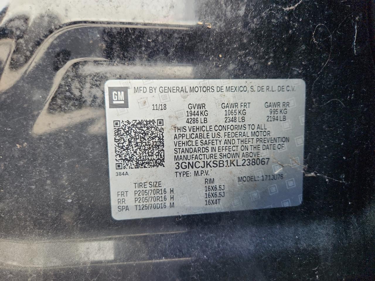 2019 Chevrolet Trax Ls - zdjęcie 14