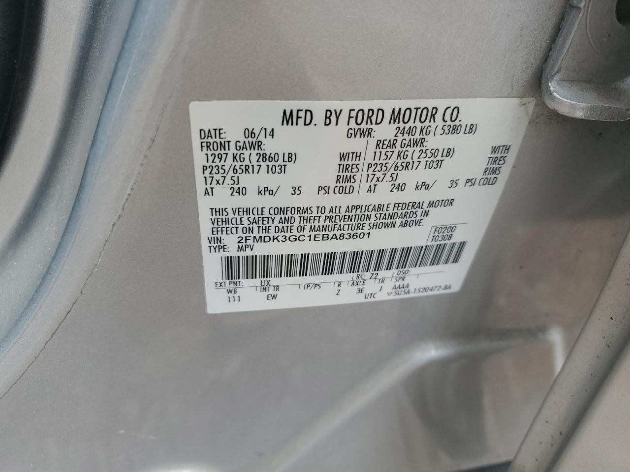 2014 Ford Edge Se - zdjęcie 13