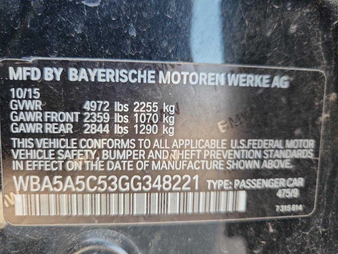 2016 BMW 528 I - zdjęcie 12