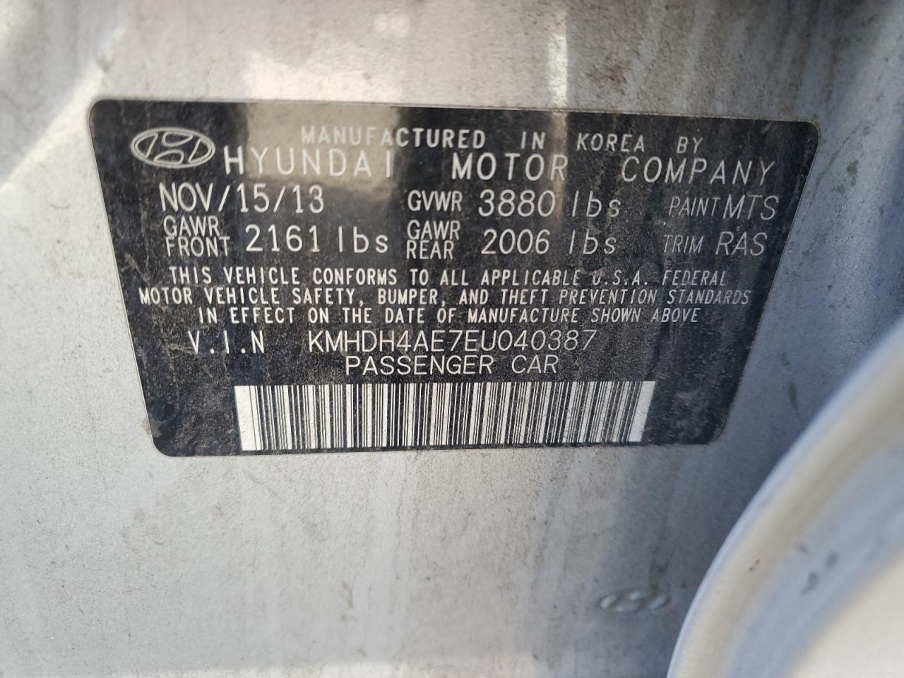 2014 Hyundai Elantra Se - zdjęcie 13