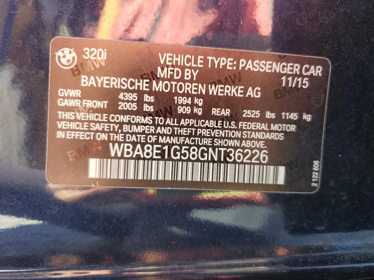 2016 BMW 320 I - zdjęcie 12