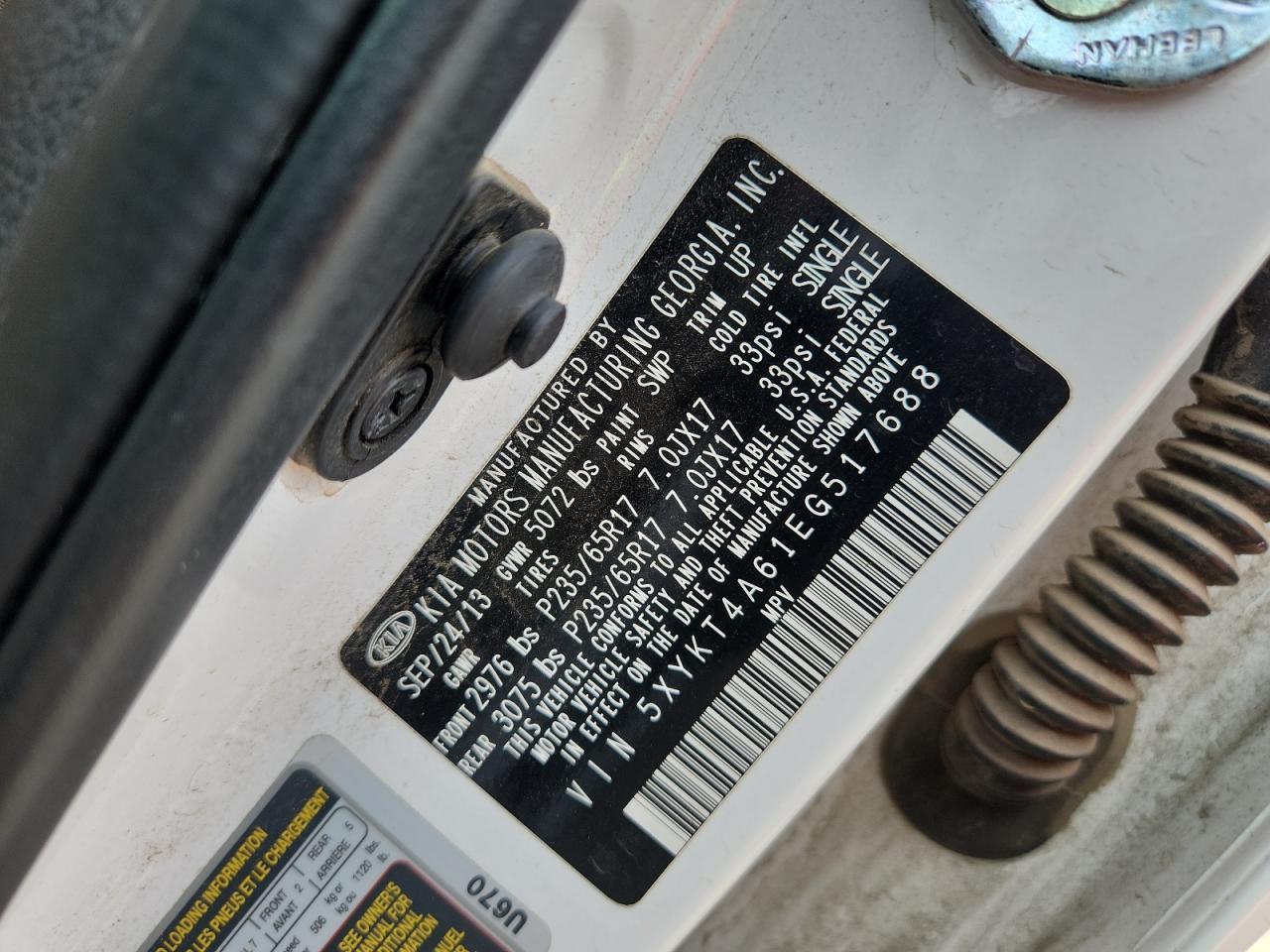 2014 Kia Sorento Lx - zdjęcie 13