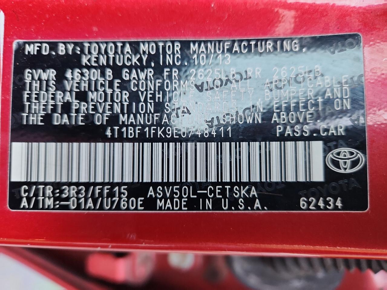 2014 Toyota Camry Se - zdjęcie 12
