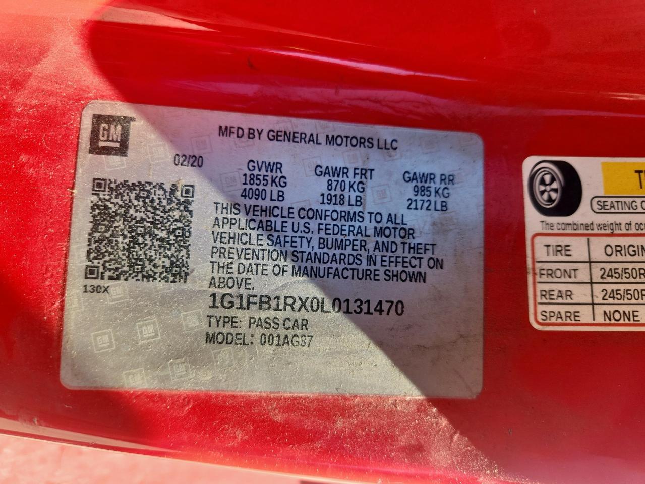 2020 Chevrolet Camaro - zdjęcie 12