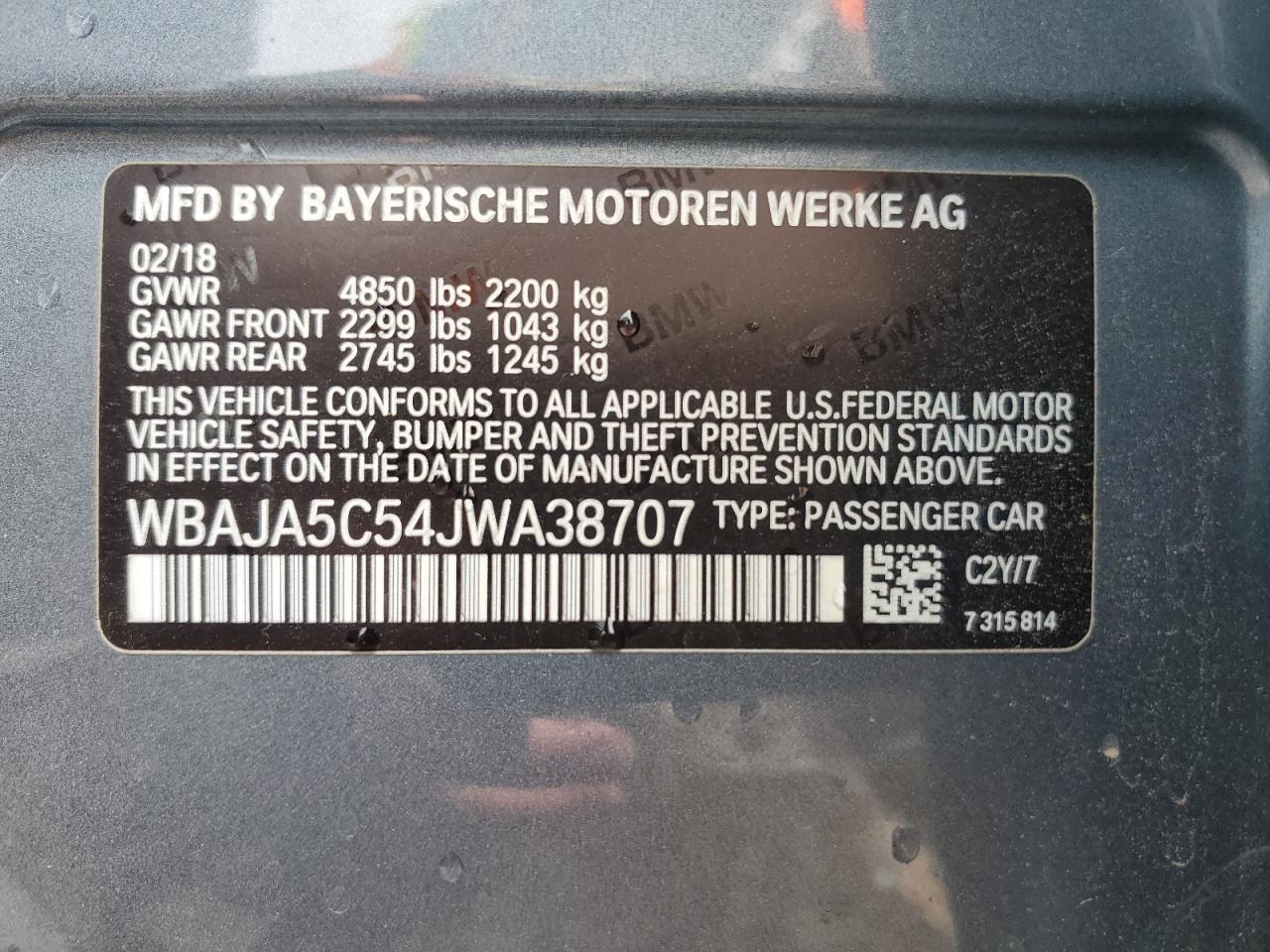 2018 BMW Seria 5 - zdjęcie 12