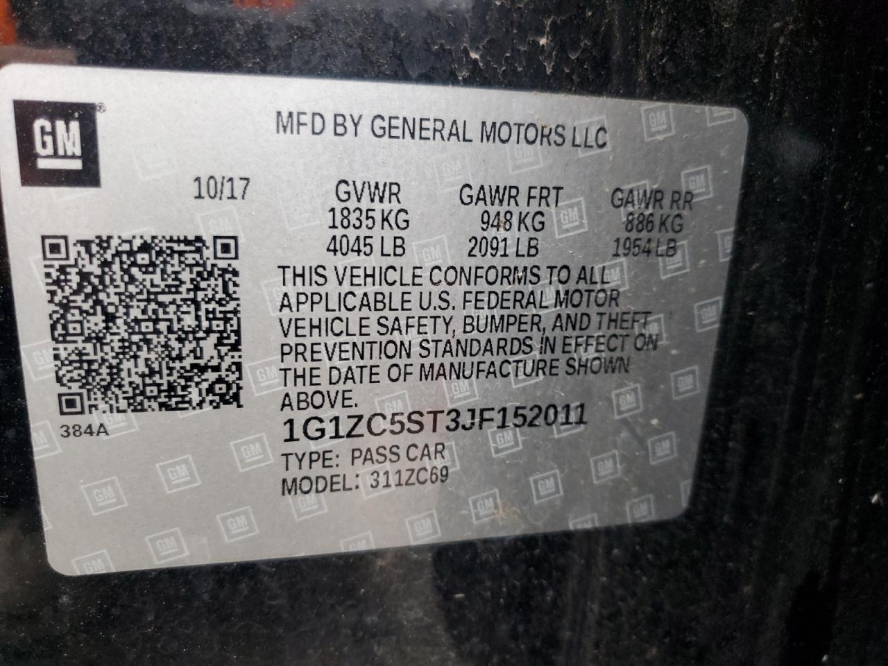 2018 Chevrolet Malibu Ls - zdjęcie 12