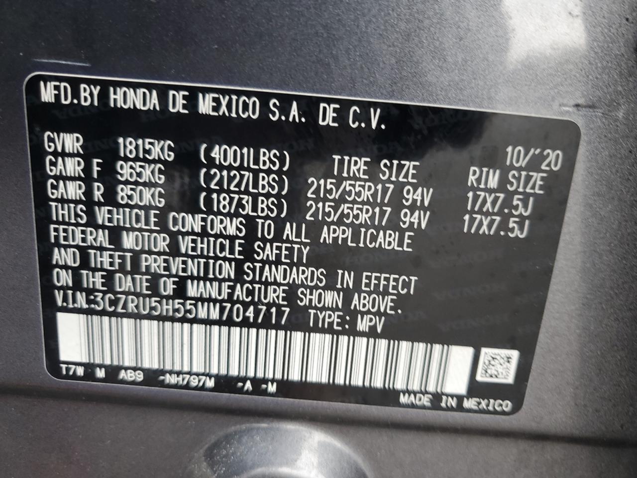 2021 Honda HR-V - zdjęcie 14