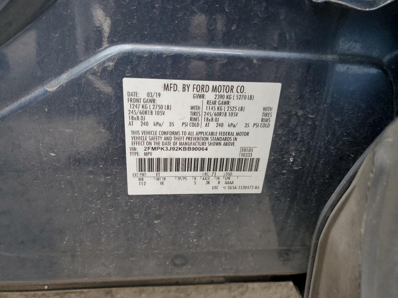 2019 Ford Edge - zdjęcie 13