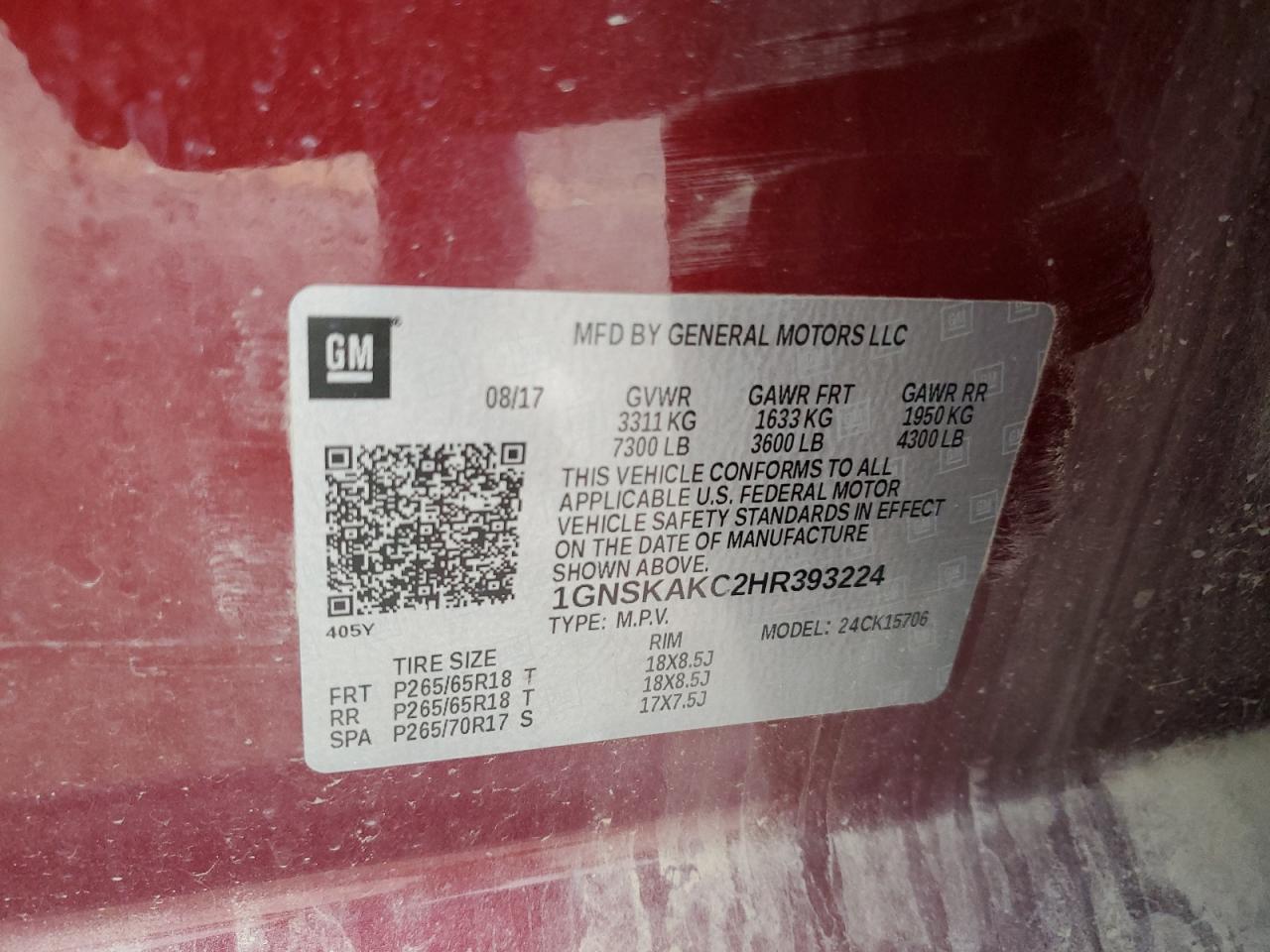 2017 Chevrolet Tahoe K1500 Ls - zdjęcie 13