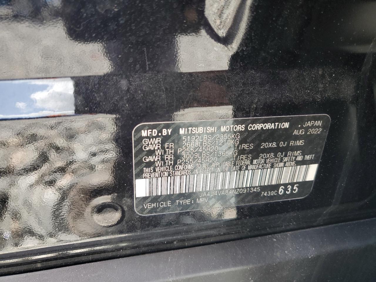 2022 Mitsubishi Outlander Sel - zdjęcie 12