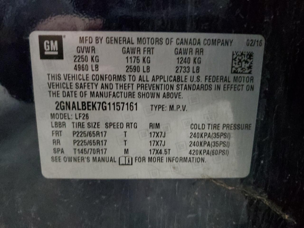 2016 Chevrolet Equinox - zdjęcie 13