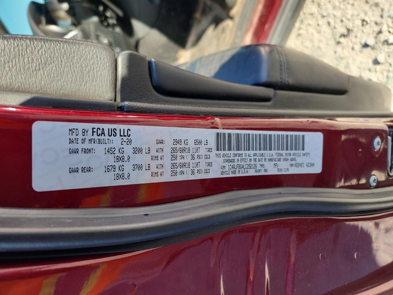 2020 Jeep Grand Cherokee Limited - zdjęcie 13