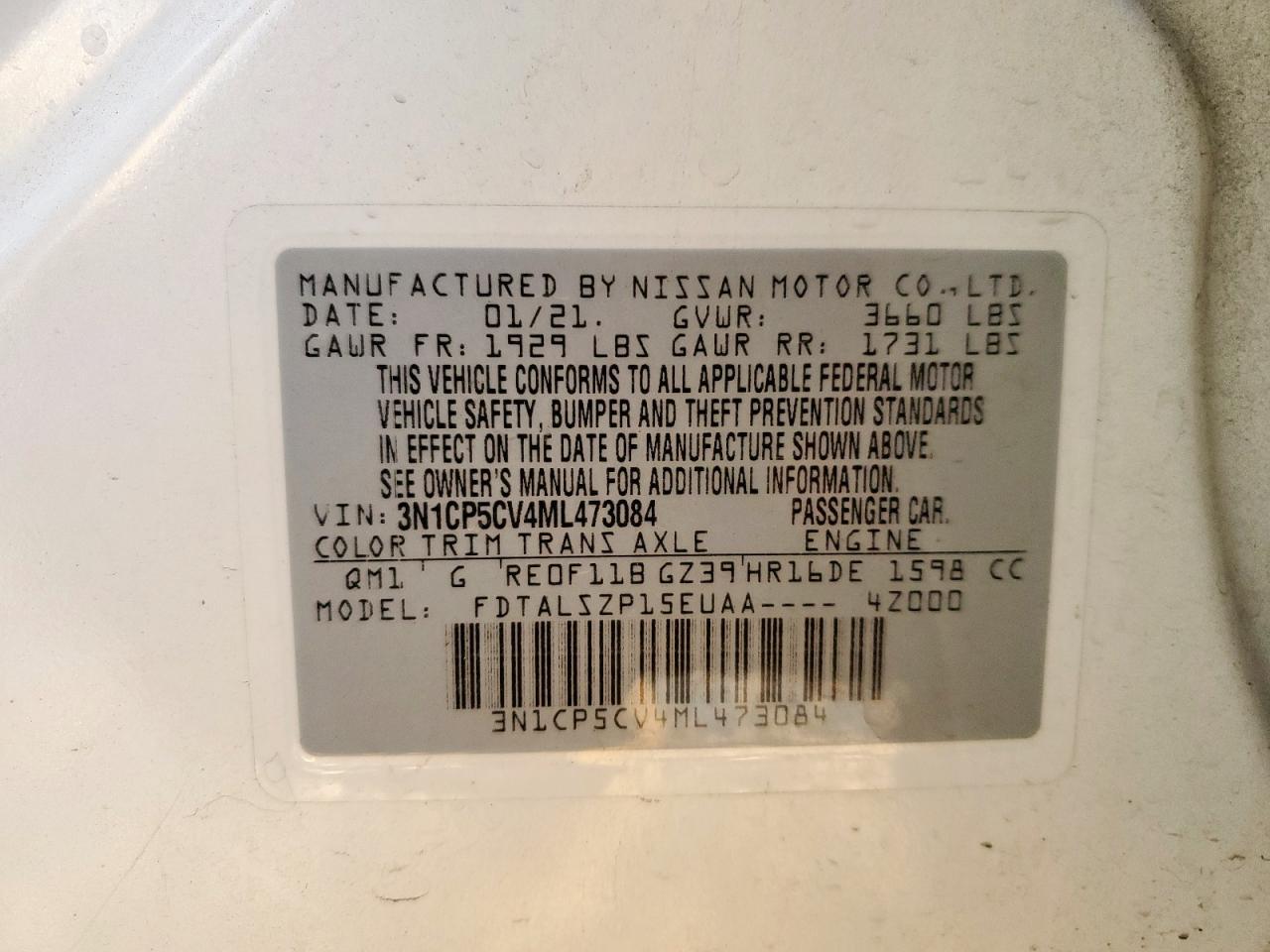 2021 Nissan Kicks Sv - zdjęcie 13