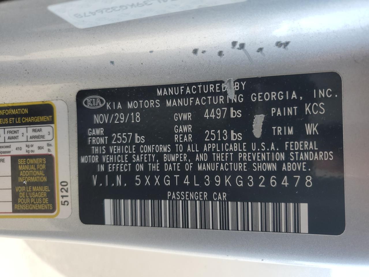 2019 Kia Optima Lx - zdjęcie 12