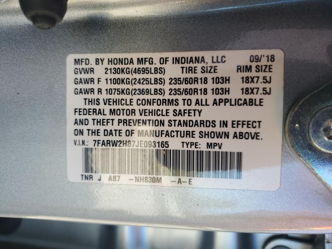 2018 Honda CR-V - zdjęcie 14