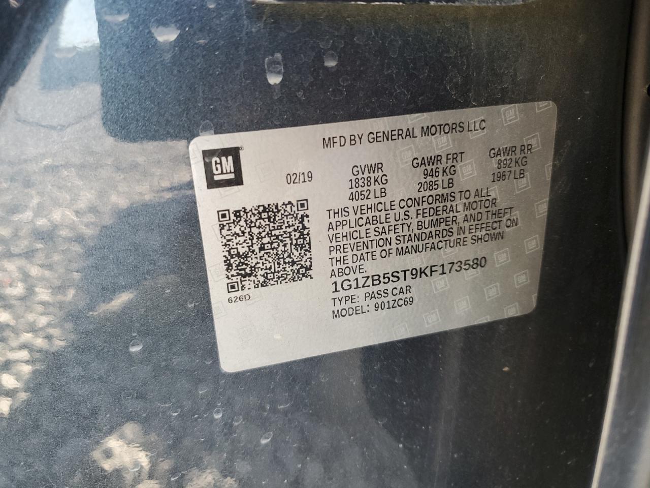 2019 Chevrolet Malibu Ls - zdjęcie 12