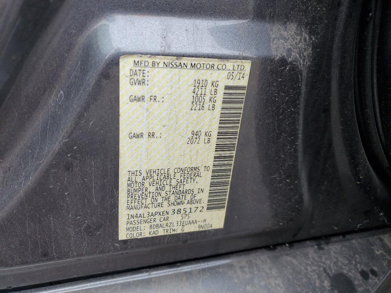 2014 Nissan Altima 2.5 - zdjęcie 12