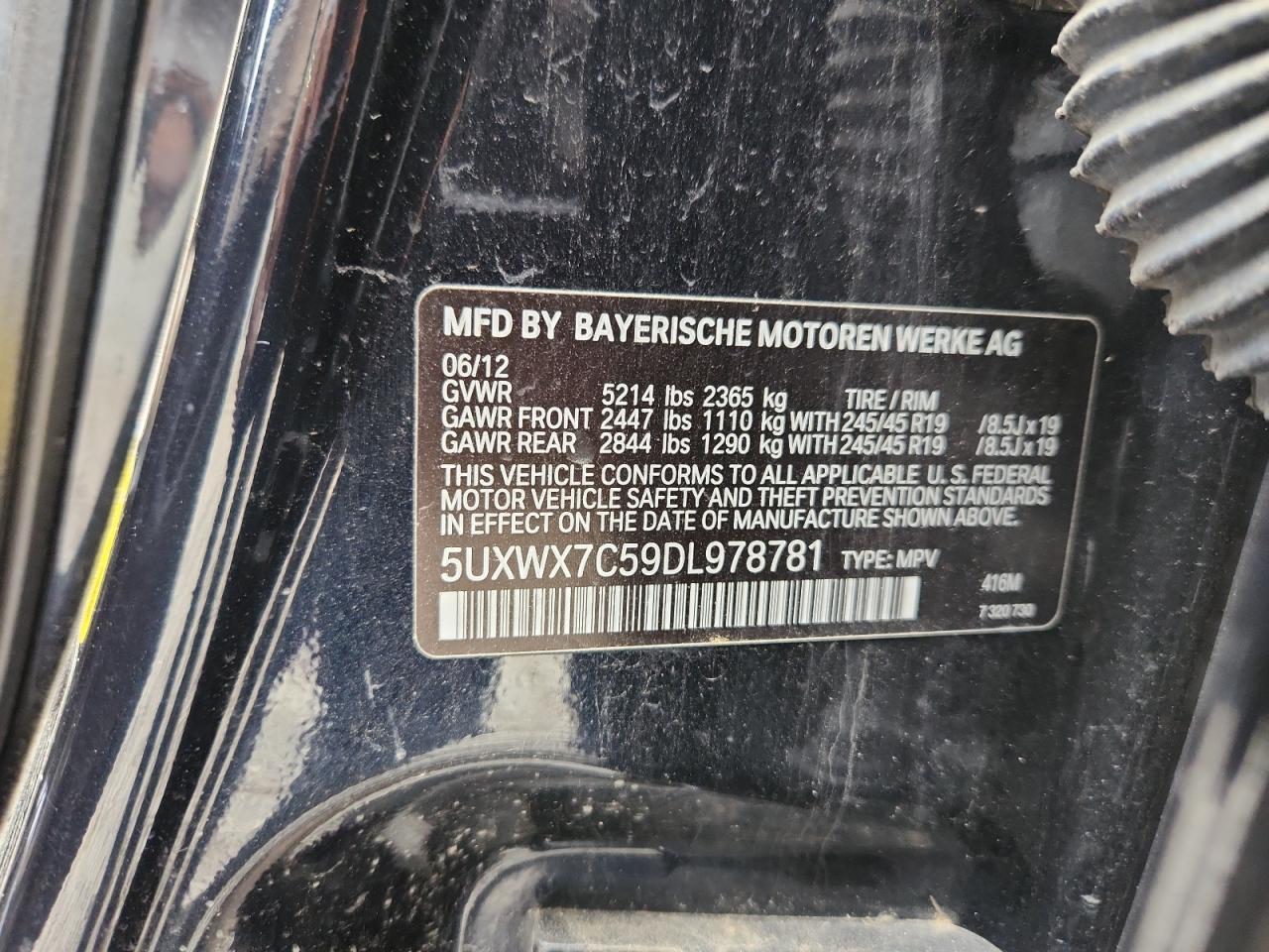 2013 BMW X3 xDrive35I - zdjęcie 12