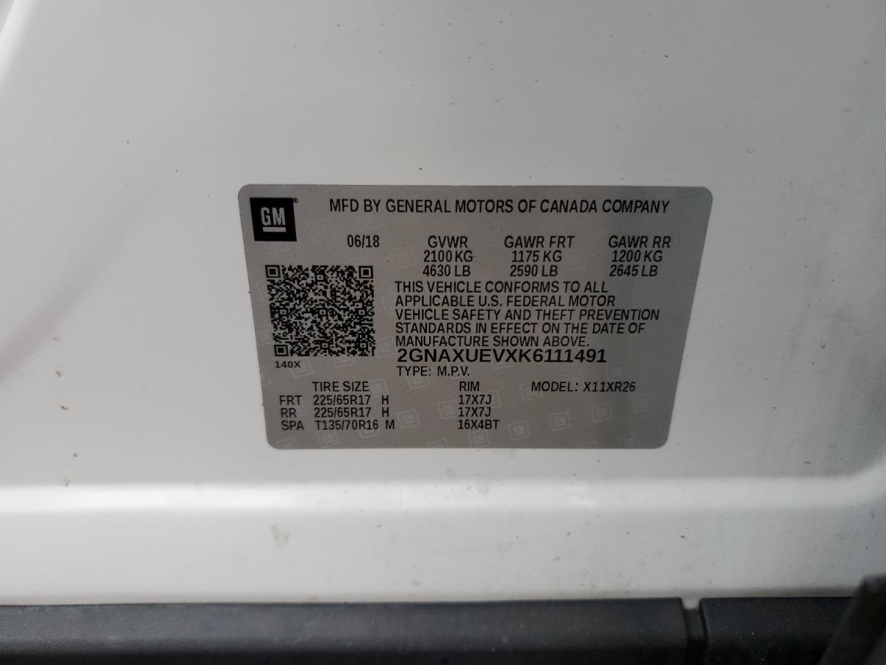 2019 Chevrolet Equinox Lt - zdjęcie 12