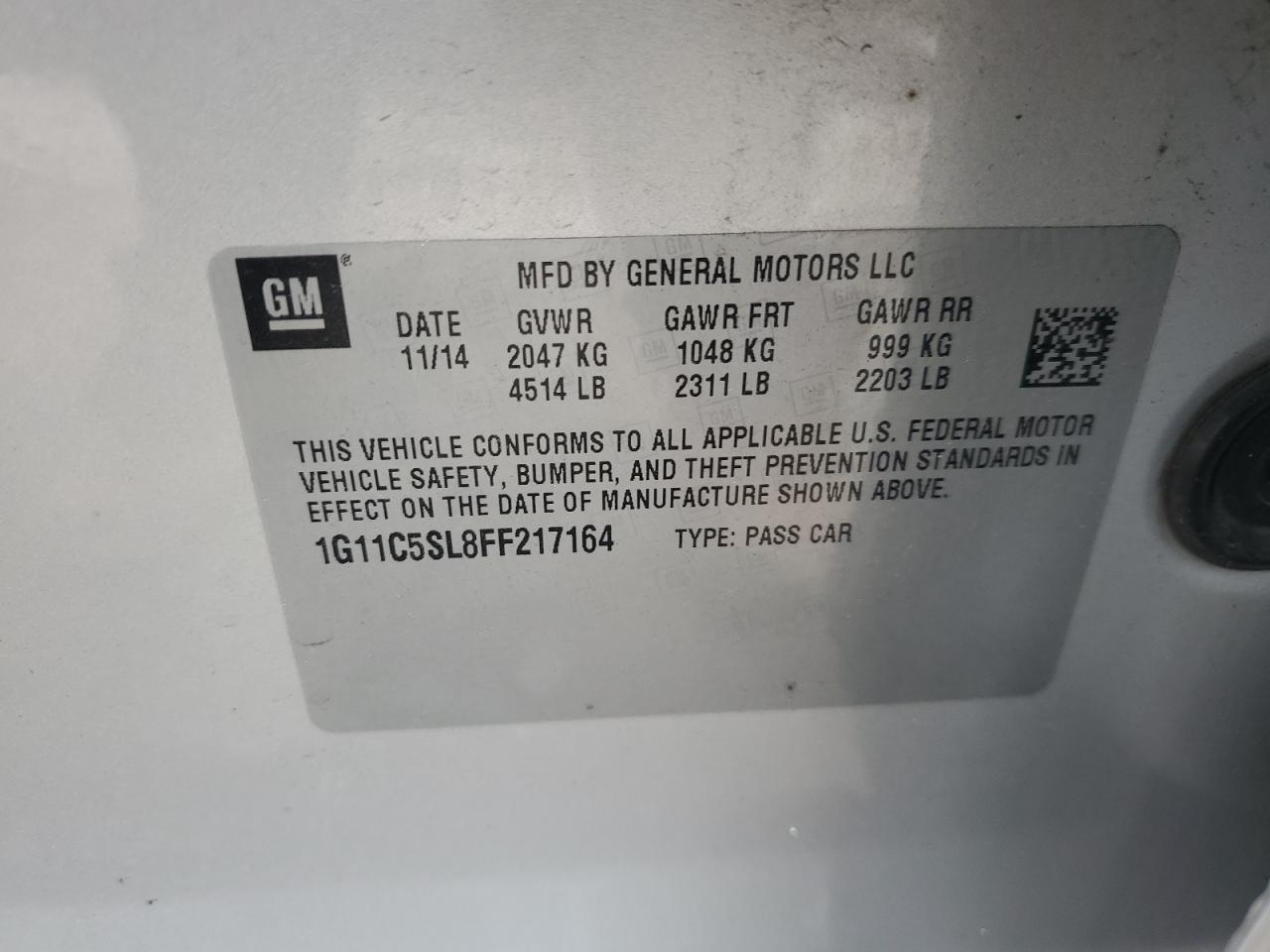 2015 Chevrolet Malibu 1Lt - zdjęcie 12