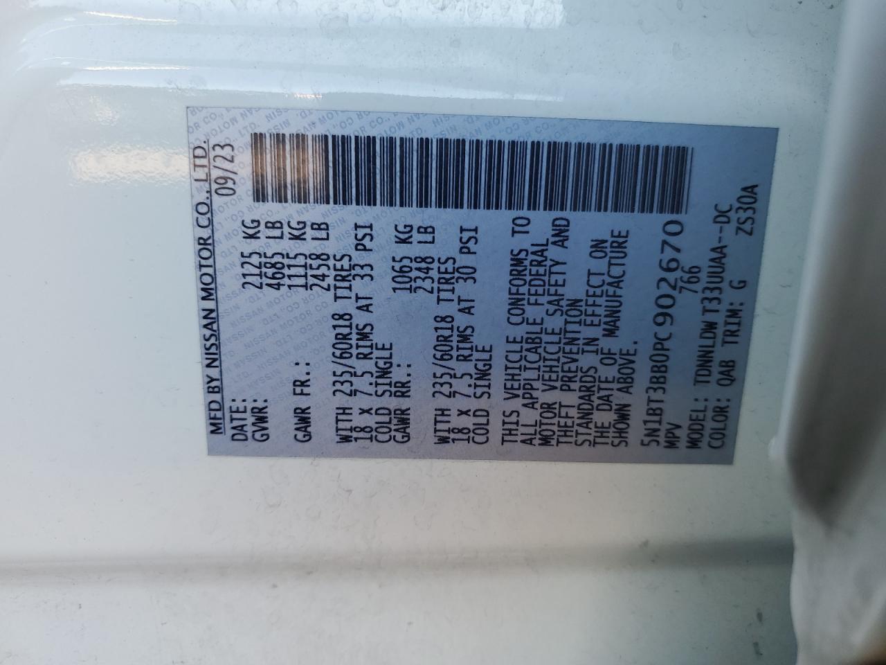 2023 Nissan Rogue Sv - zdjęcie 13