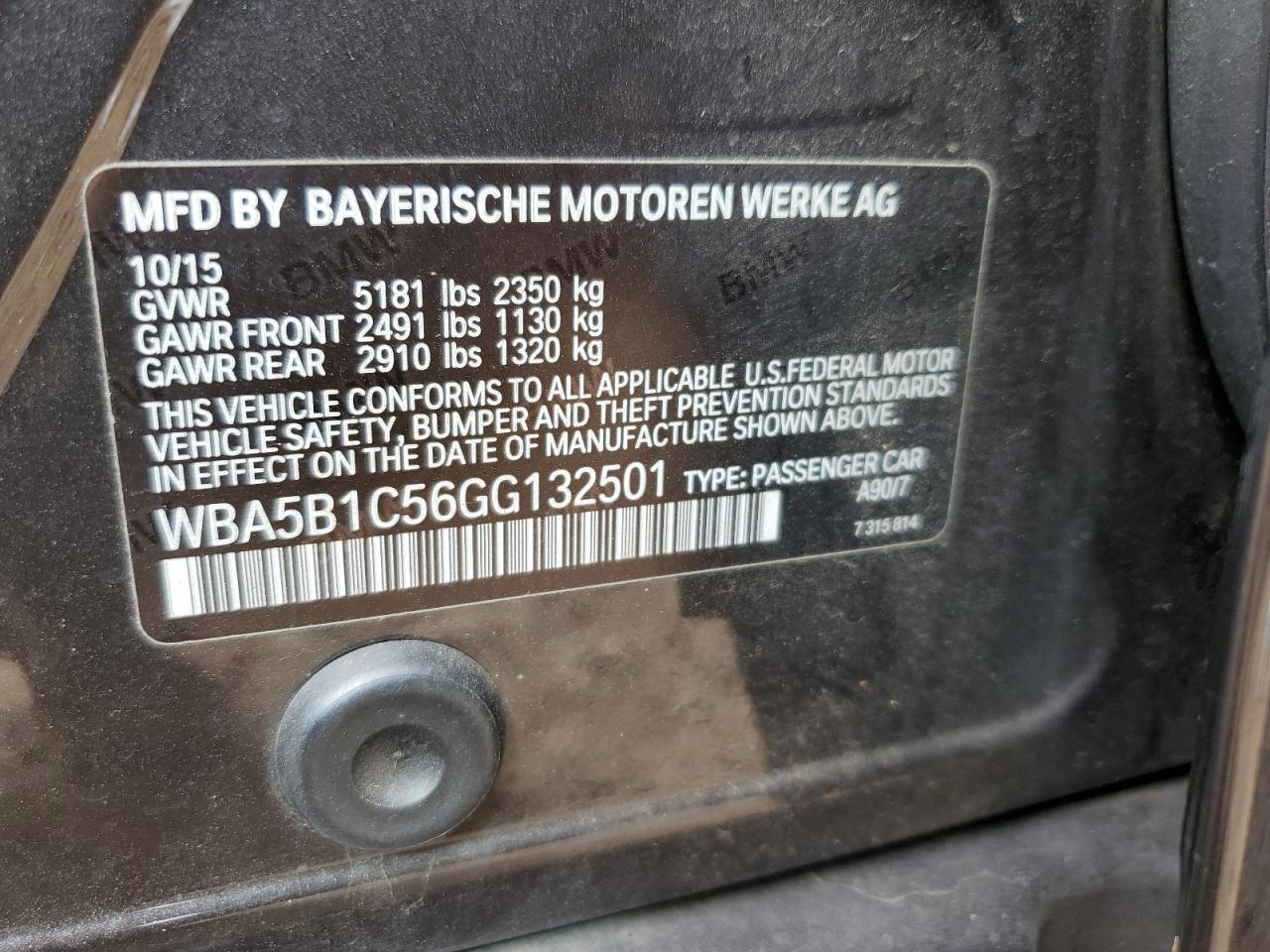 2016 BMW 535 I - zdjęcie 12