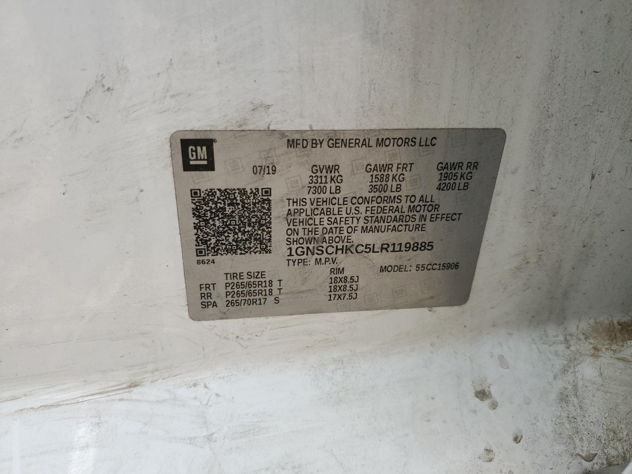 2020 Chevrolet Suburban C1500 Lt - zdjęcie 14