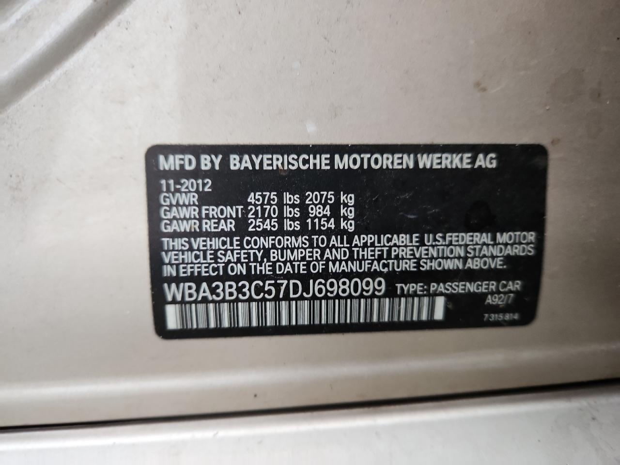 2013 BMW 328 Xi - zdjęcie 12