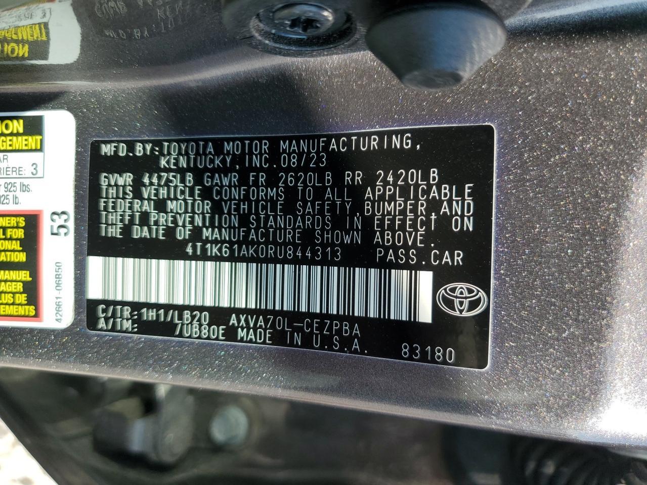 2024 Toyota Camry - zdjęcie 12