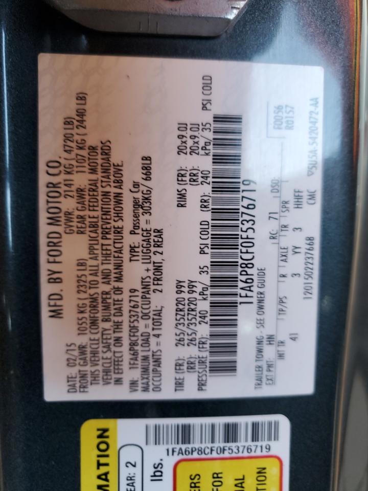 2015 Ford Mustang Gt - zdjęcie 13