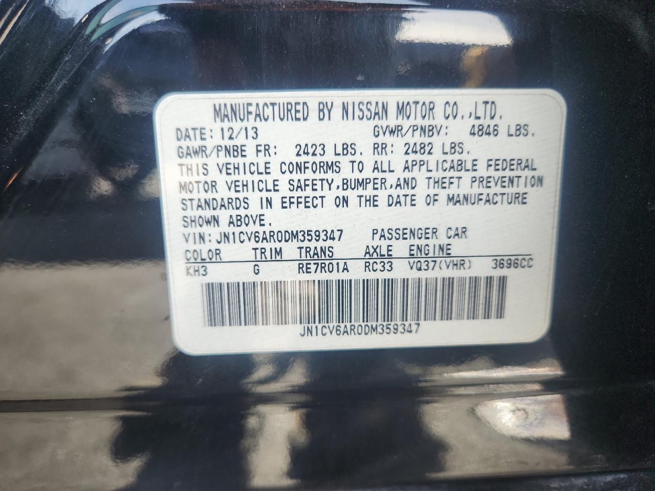 2013 Infiniti G37 - zdjęcie 12