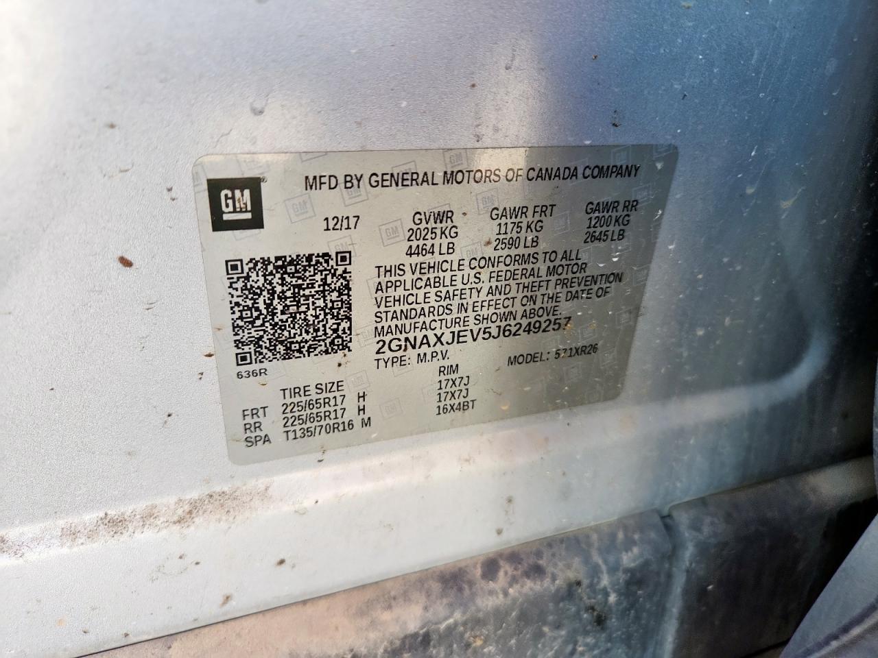 2018 Chevrolet Equinox Lt - zdjęcie 12