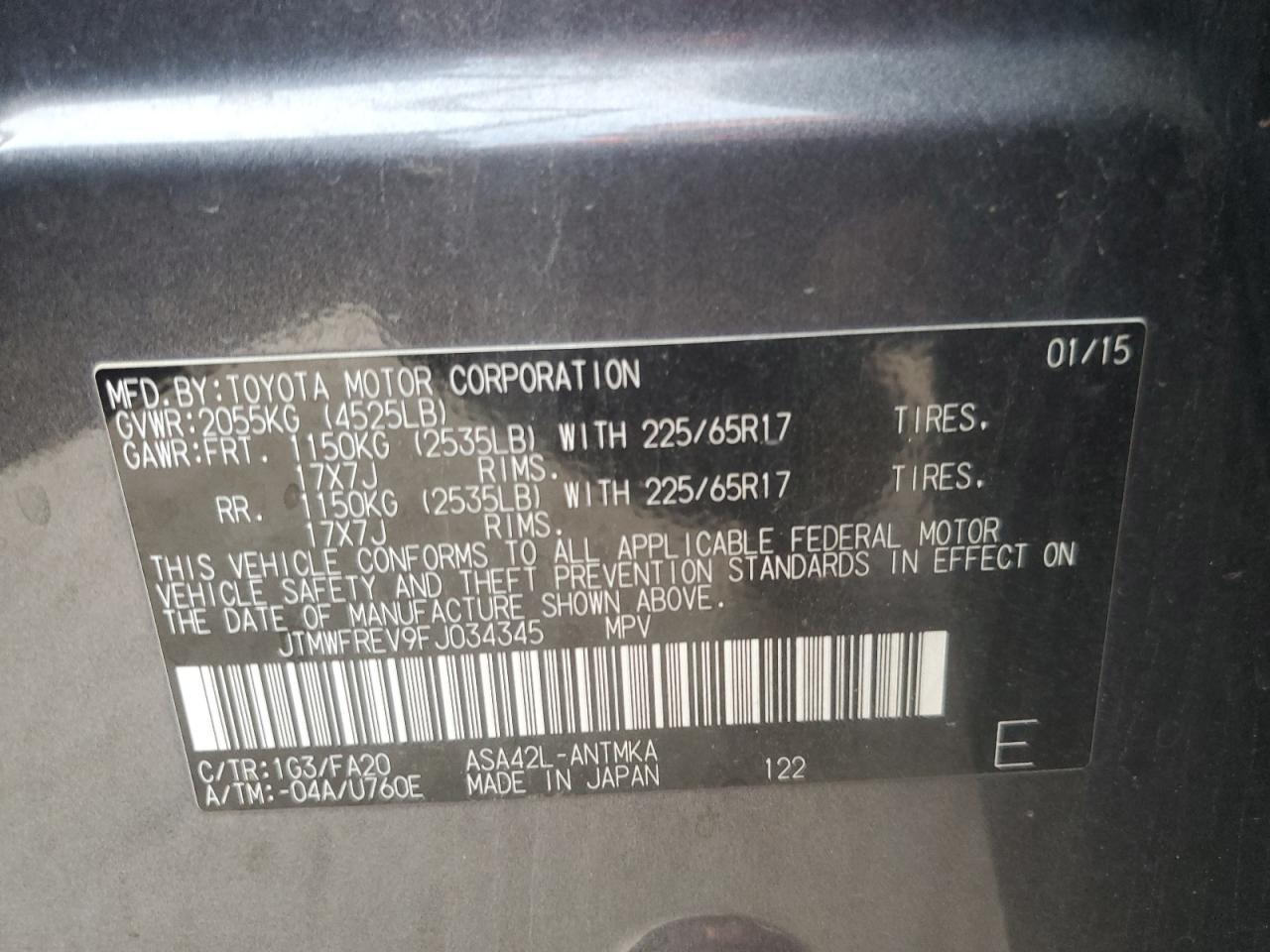 2015 Toyota RAV 4 - zdjęcie 13